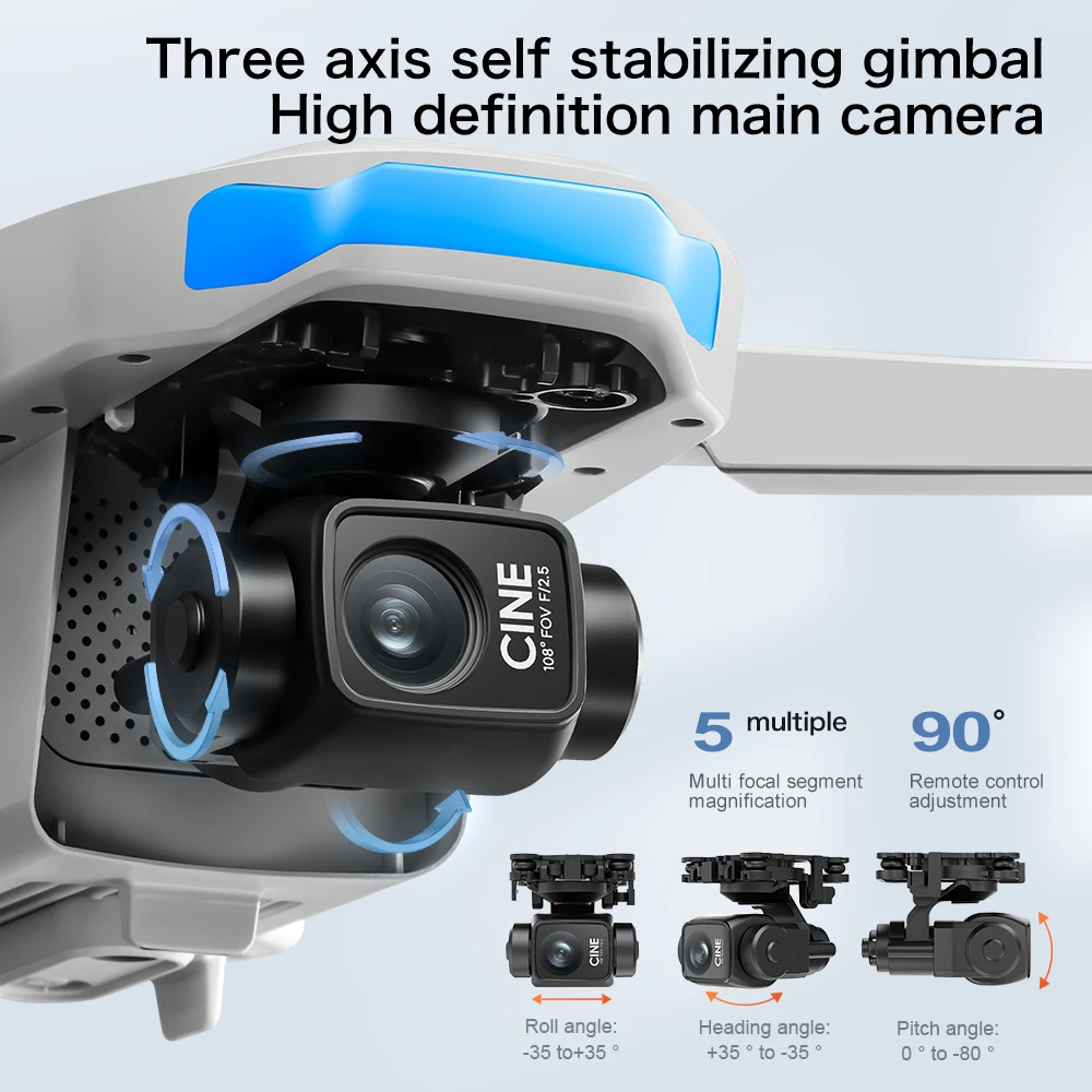 Drone Aérien Pliable S-X1 GPS  - Drone Gimbal 3 Axis avis et prix
