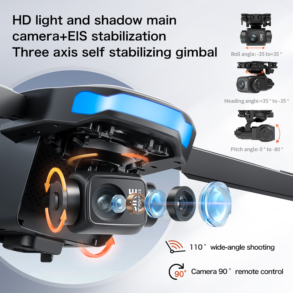 Drone GPS S-X1 MAX avec stabil - Drone Gimbal 3 Axis avis et prix