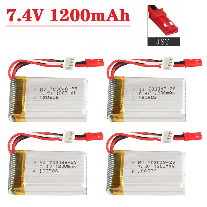 Batterie Lipo 2S 7,4V 1200mAh  - Eachine Drone E010 avis et prix