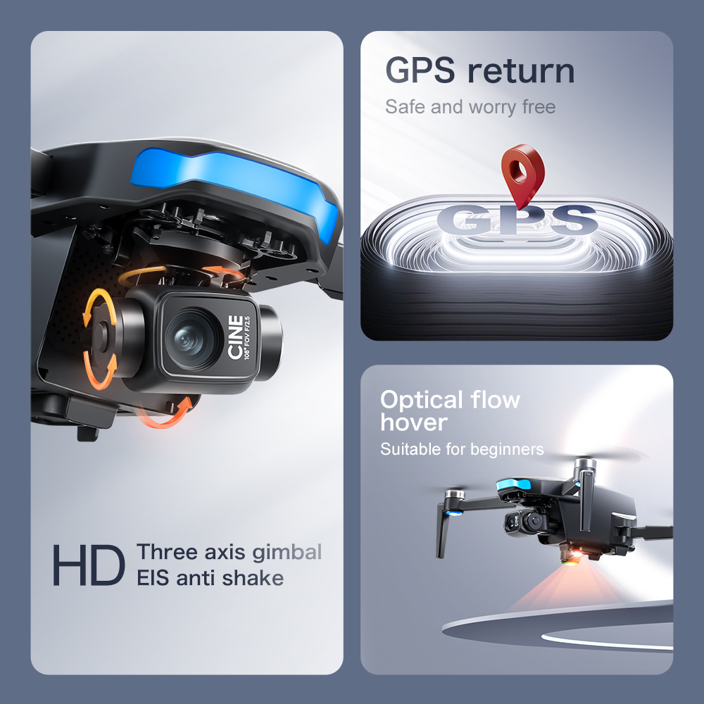 Drone GPS S-X1 original avec c - Drone Gimbal 3 Axis avis et prix